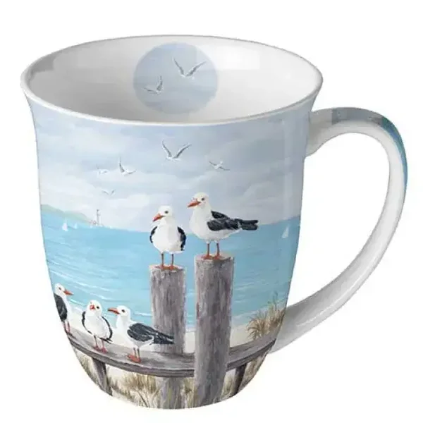 Ambiente Mug - Mok Seagulls on the dock 0.4L