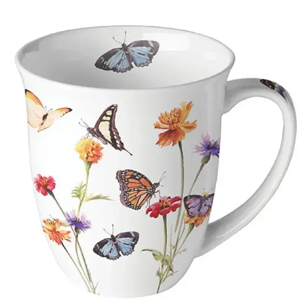 Ambiente Mug - Mok Butterfly Garden 0.4L