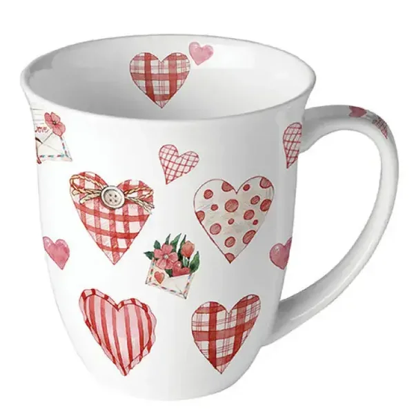 Ambiente Mug - Mok 0.4L lovely hearts