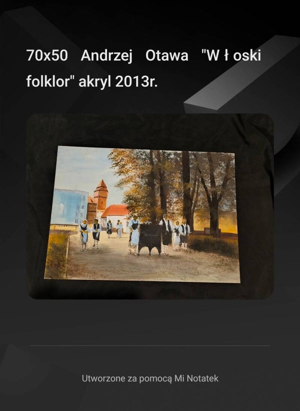 Obraz Andrzej Otawa 2015 Kreuzburg 70x50 akryl
