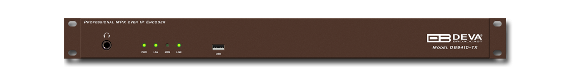 Deva DB9410-TX Professional MPX over IP Encoder- MicroMPX