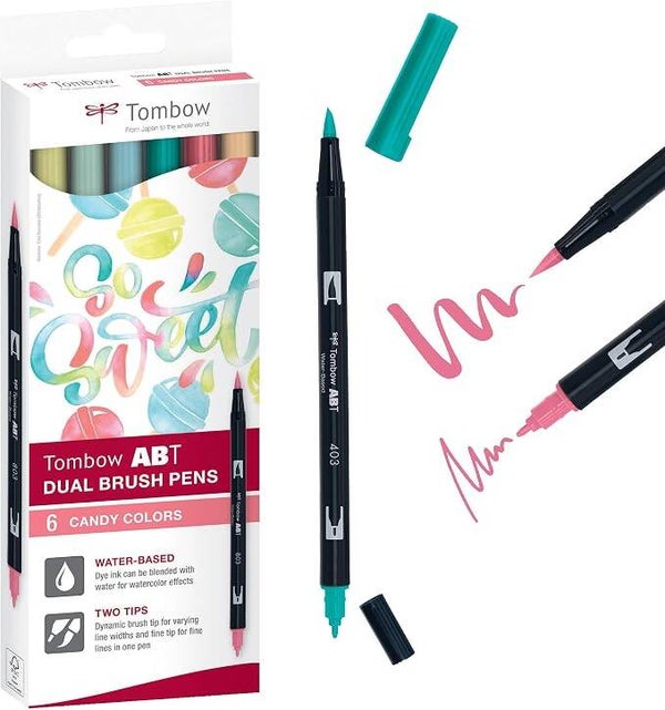 Tombow Dual Brush Pens - Candy Colors