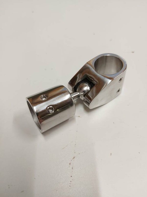 middenstuk draaibaar 22mm/25mm rvs