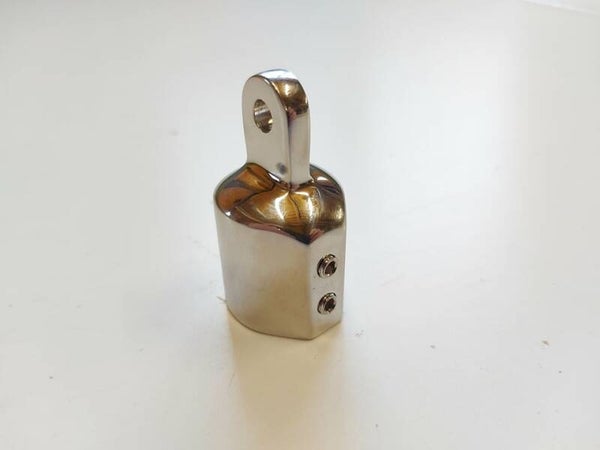 Eindstuk Rvs 22mm/25 deluxe met dubbele inbus.