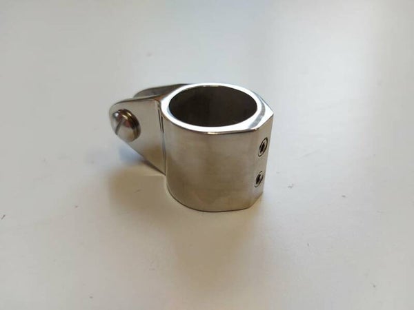 Midstuk rvs 22mm/25mm deluxe met dubbele inbus