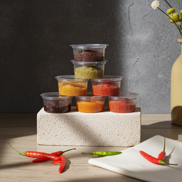 Samballard proefpakket van onze 12 smaken inclusief een potje sambal naar keuze