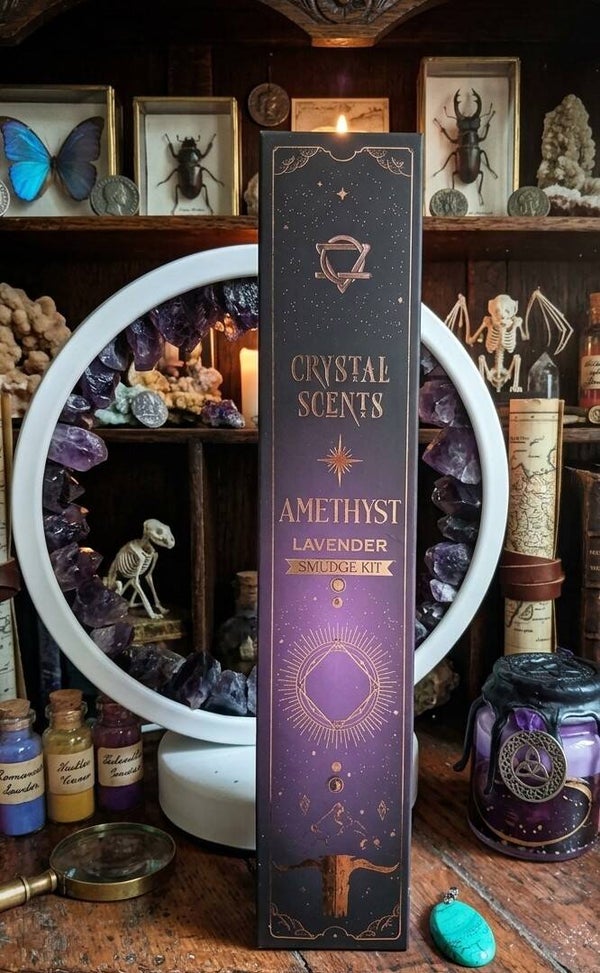 Encens Sacré Améthyste & Lavande pour la Sérénité et l'Apaisement Spirituel