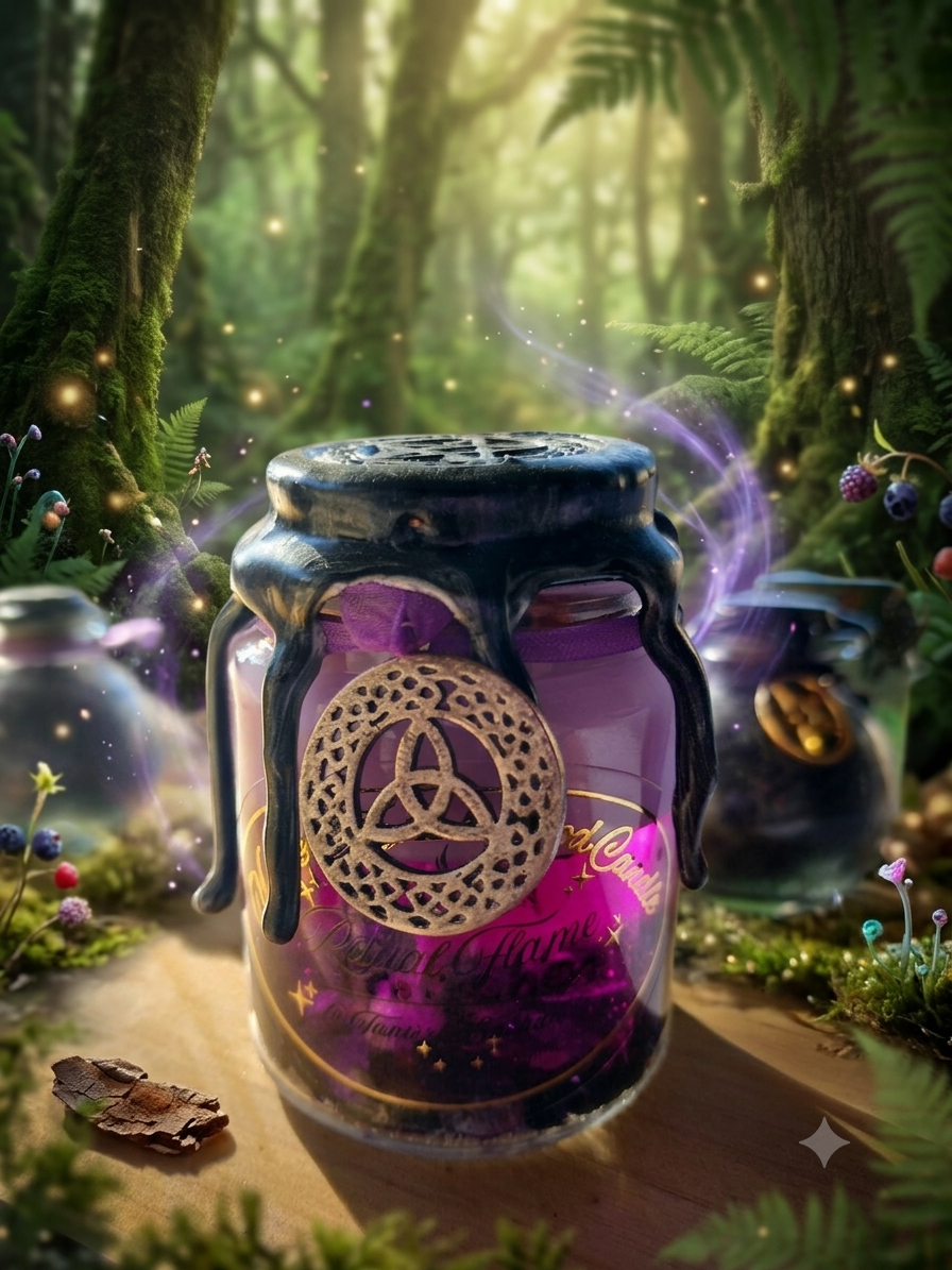 Le Rempart d'Aethelgard – Bougie Rituelle de Haute Protection