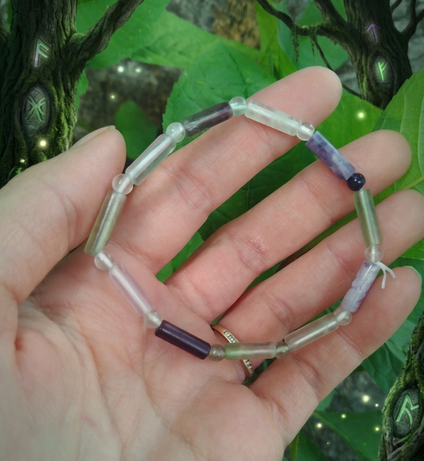 Bracelet La Fleur d’Émeraude – Fluorite