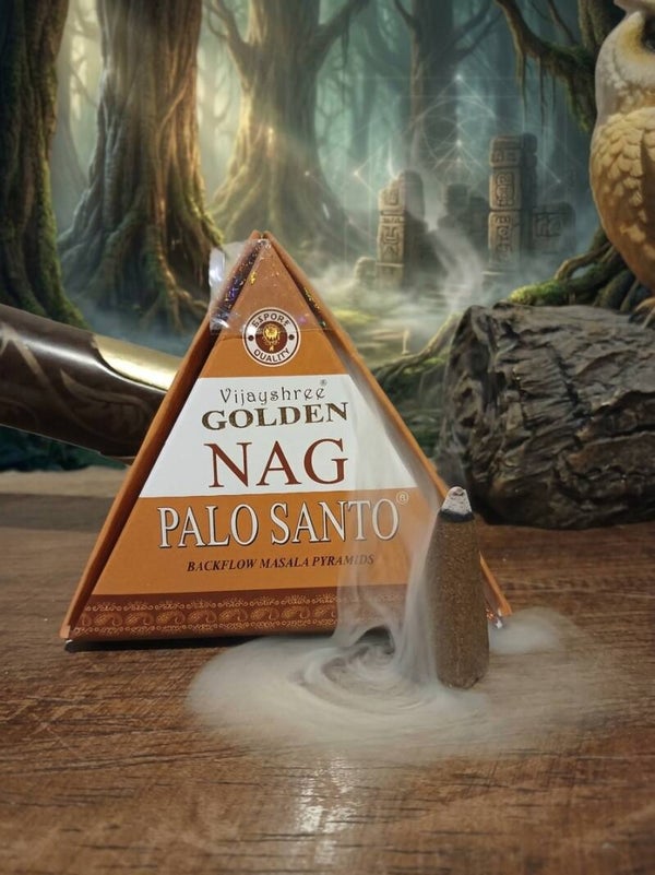 Cônes d'Encens à Flux Inversé – "Le Souffle du Bois Sacré" (Palo Santo)