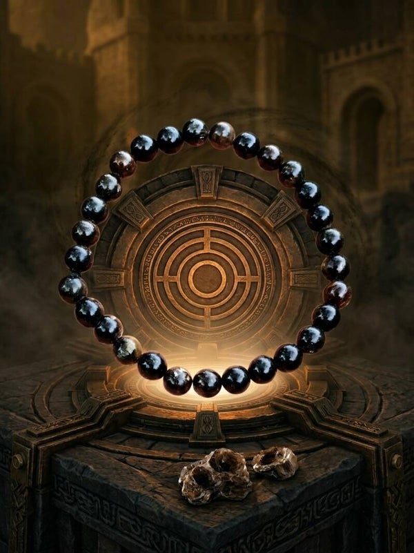 Bracelet en Biotite Naturelle – "L'Égide d’Athanor"