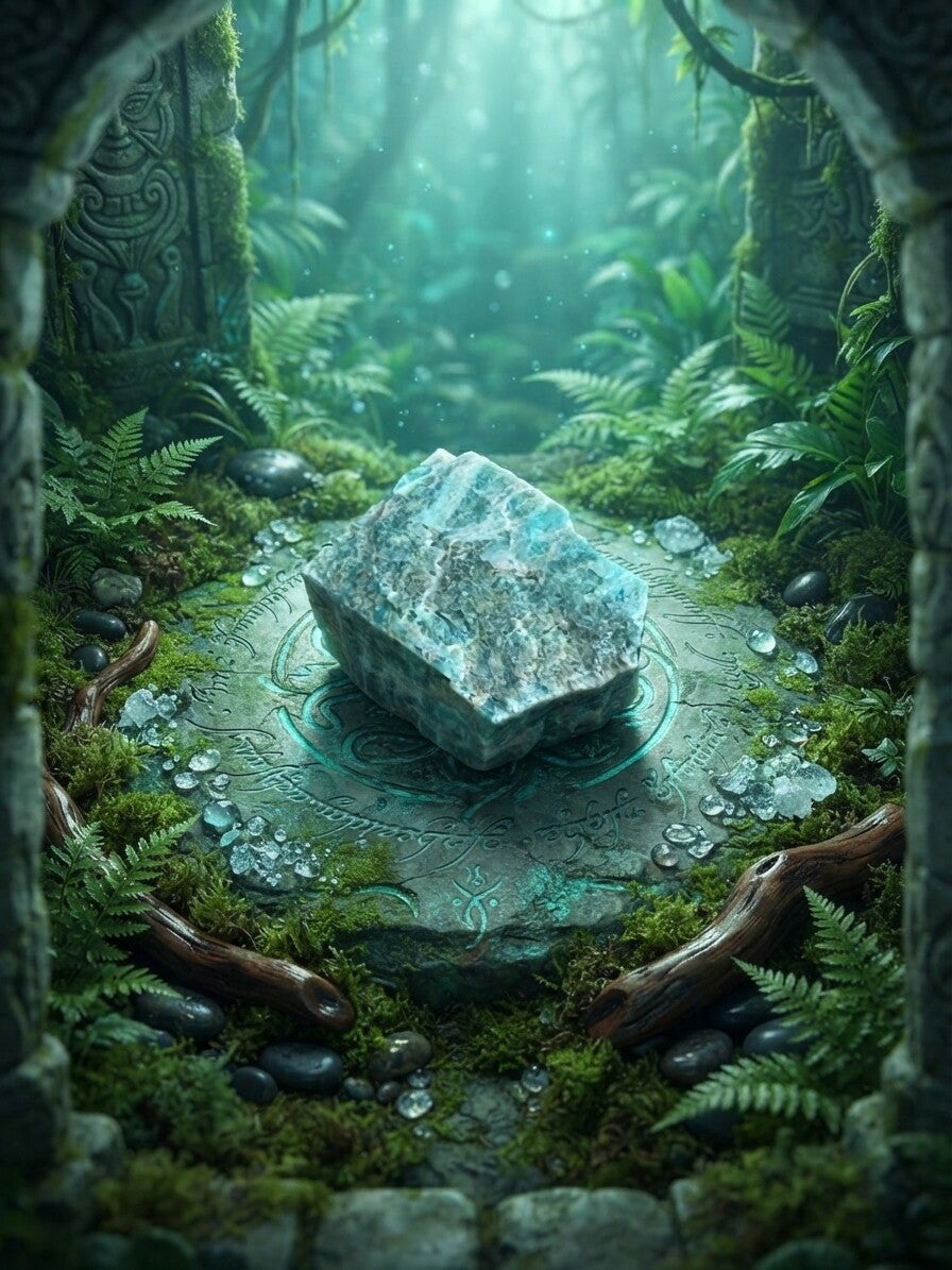 Artefact de Collection - "L'Écume des Amazones" (Amazonite)
