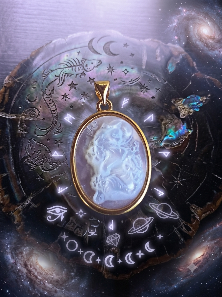 Talisman de Nacre Sauvage et Décoration Cabinet de Curiosités