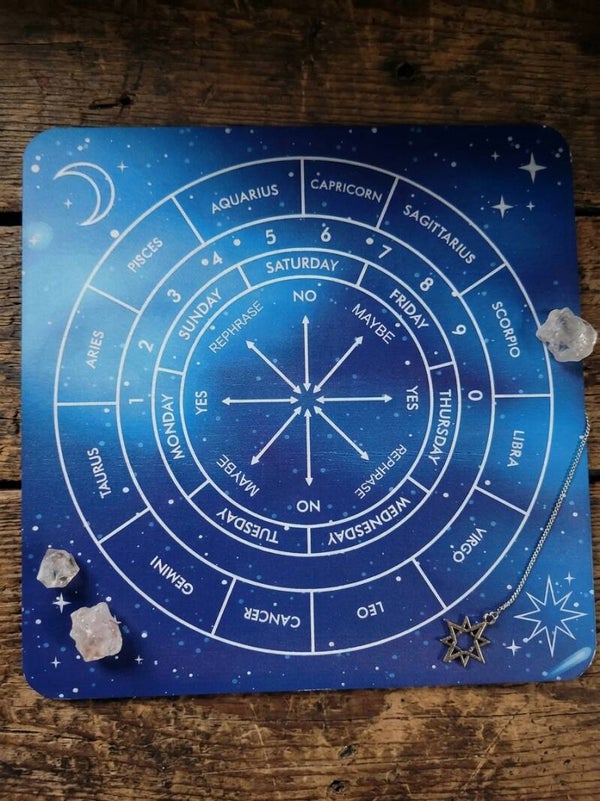 Planche de Radiesthésie Galaxie & Astrologie  "Le Cadran des Migrations Célestes"