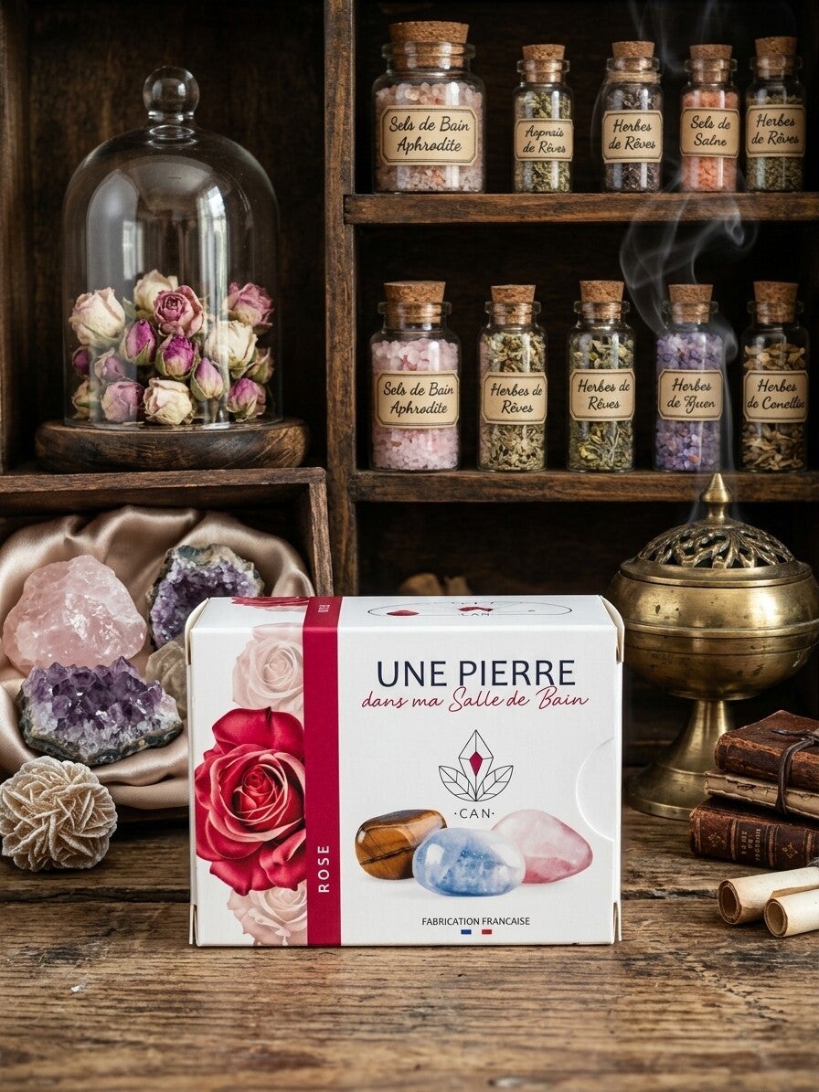 Savon Surgras à la Rose & Pierre Minérale Surprise « Une Pierre Dans Ma Salle de Bain »