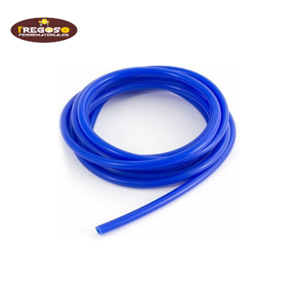 Manguera de silicón azul