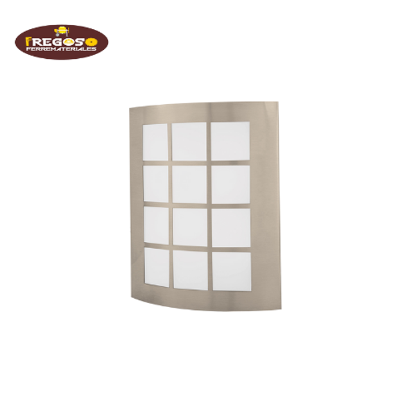 Arbotante decorativo de LED 15 W acero inoxidable luz cálida