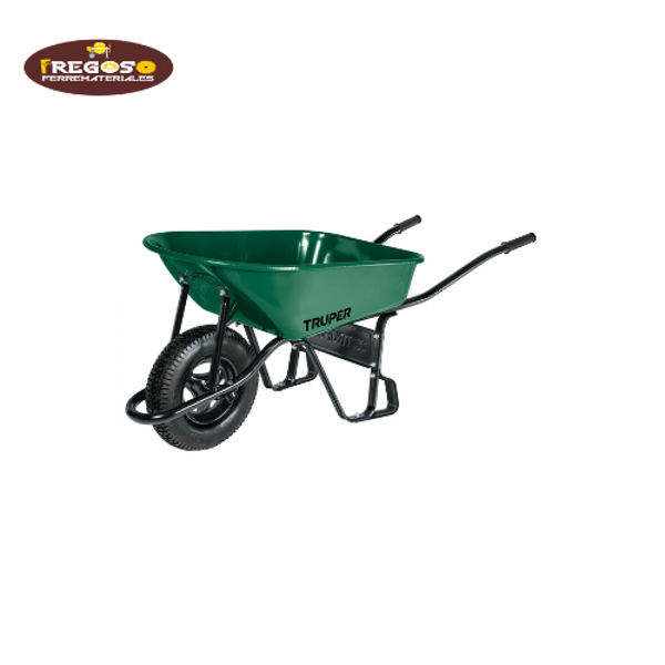 Carretilla 4.75 ft3 Neumática, bastidor tubular, Truper