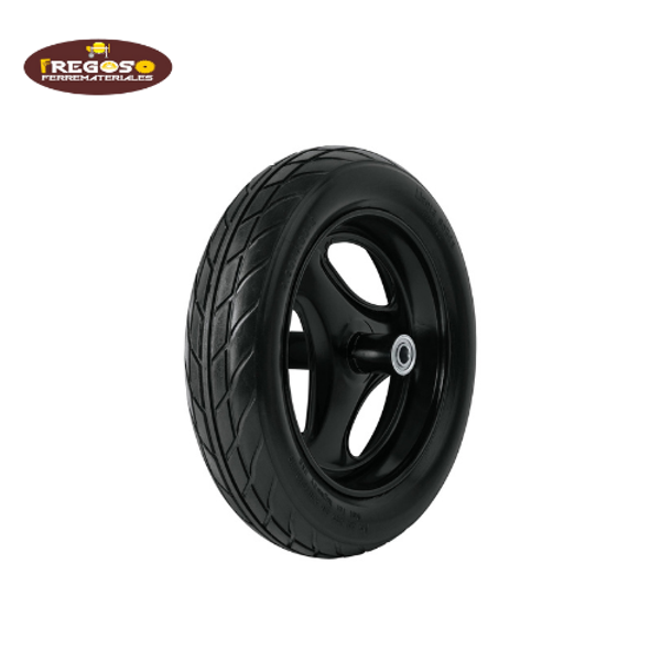 Llanta completa imponchable 16", incluye eje y baleros