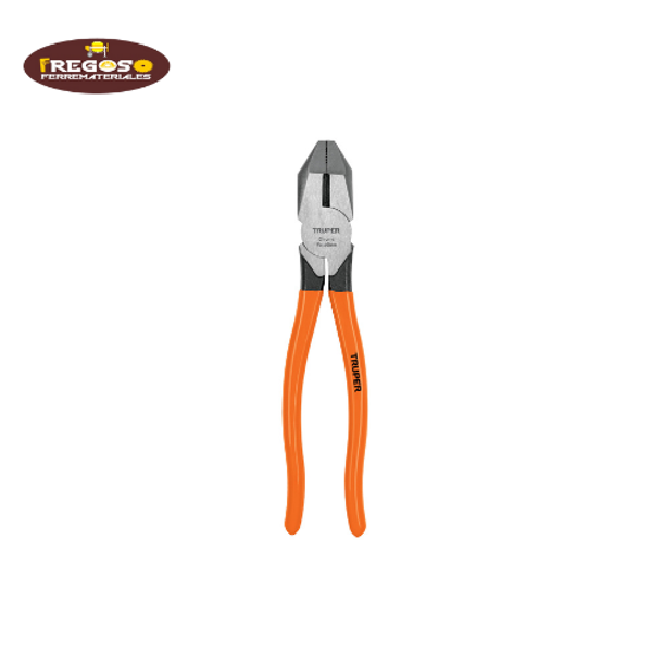 Pinza para electricista 9" uso rudo, mango PVC