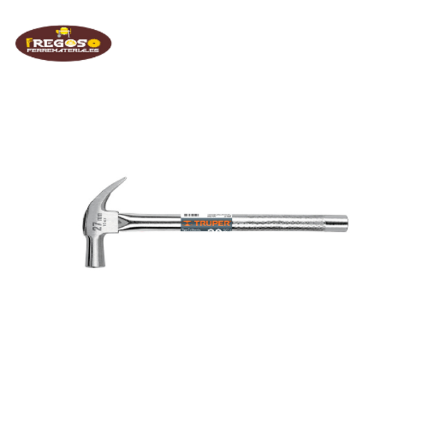 Martillo cabeza cónica 27 mm uña curva, mango tubular