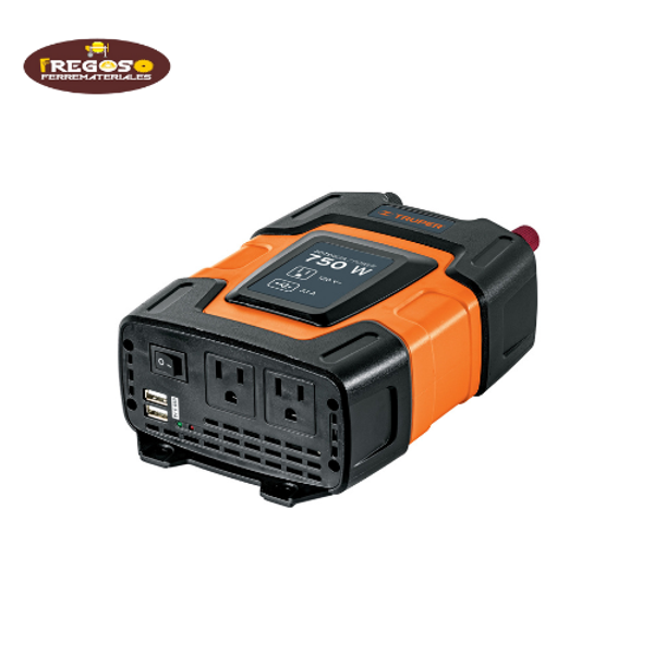 Inversor de corriente de 750 W con puertos USB