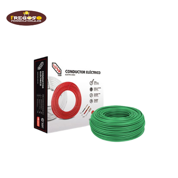Cable unipolar 12 AWG verde