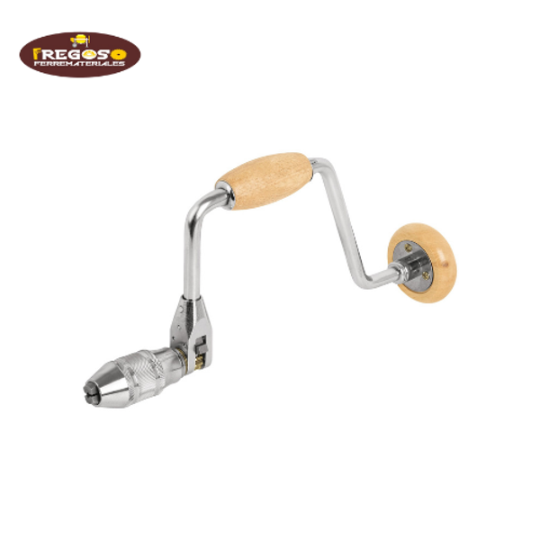 Berbiquí profesional 12" perilla de madera