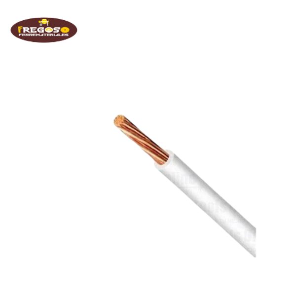 Cable unipolar #14 blanco alucobre bobina