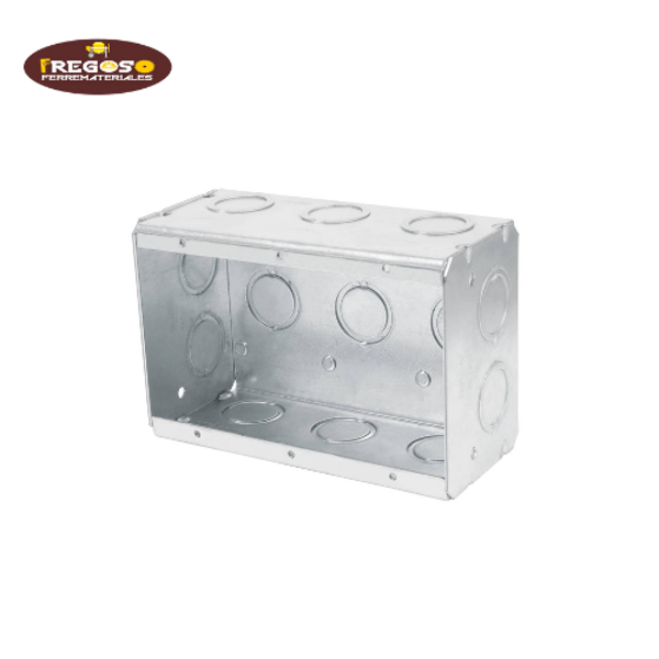 Caja triple 4" x 6" reforzada, Volteck