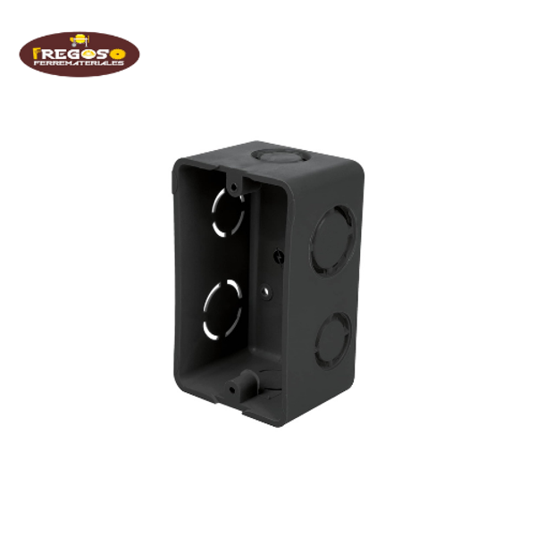Caja tipo chalupa 2" x 4" plástica, Volteck