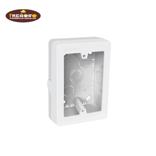 Caja de contactos para canaleta 3" x 5", blanca, Volteck