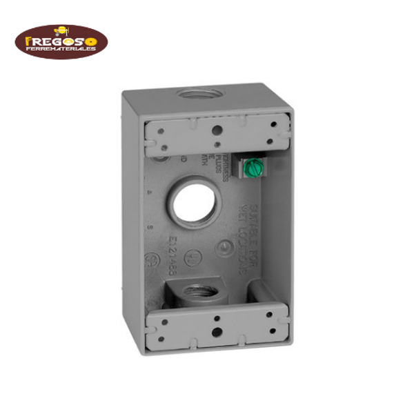 Caja cuadrada 2" x 4" polipropileno