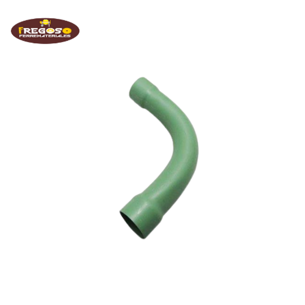 Codo verde para cable de luz