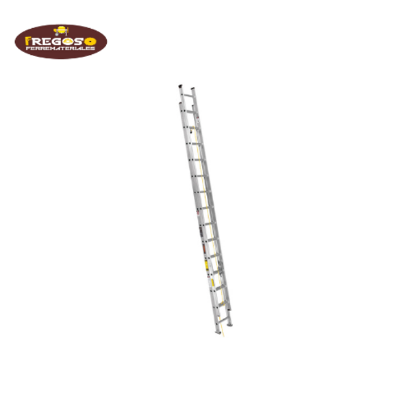 Escalera de extensión, tipo III, 28 escalones, Truper