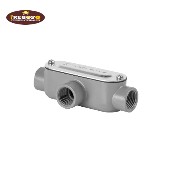 Condulet 1/2" conexión tipo T, Volteck