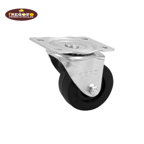 Rodaja hule 3", placa giratoria con buje, carga 90 kg