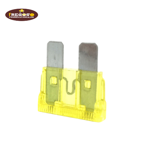 Fusible clavija normal amarillo 20 AMP