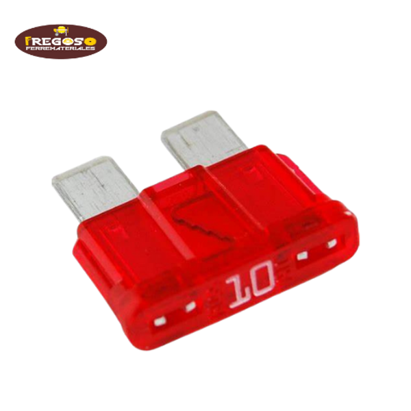 Fusible clavija normal rojo 10 AMP