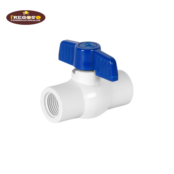 Válvula esfera de PVC roscable