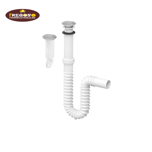 Cespol flexible para lavabo tipo P
