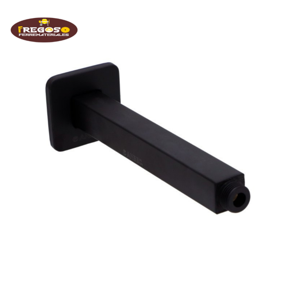 Brazo para regadera negro mate