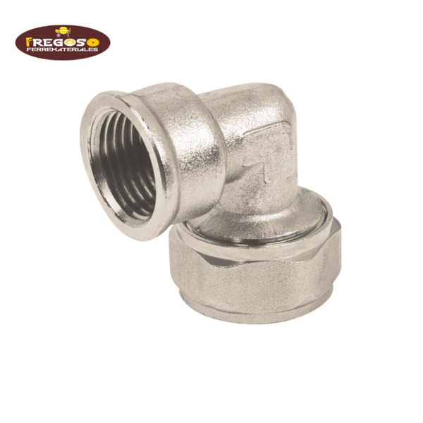 Codo 90º con rosca hembra para gas