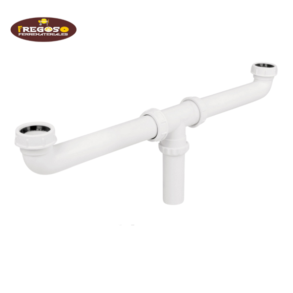 Cespol doble para fregadero de 1-1/2"