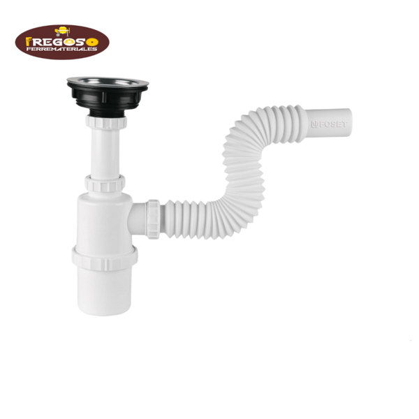 Cespol de bote c/contracanasta de acero inox p/fregadero