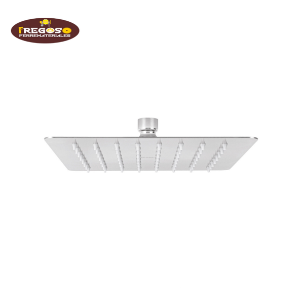 Regadera cuadrada 8", acero inox