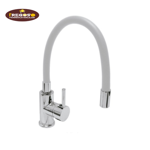 Mezcladora para fregador, cuello flexible