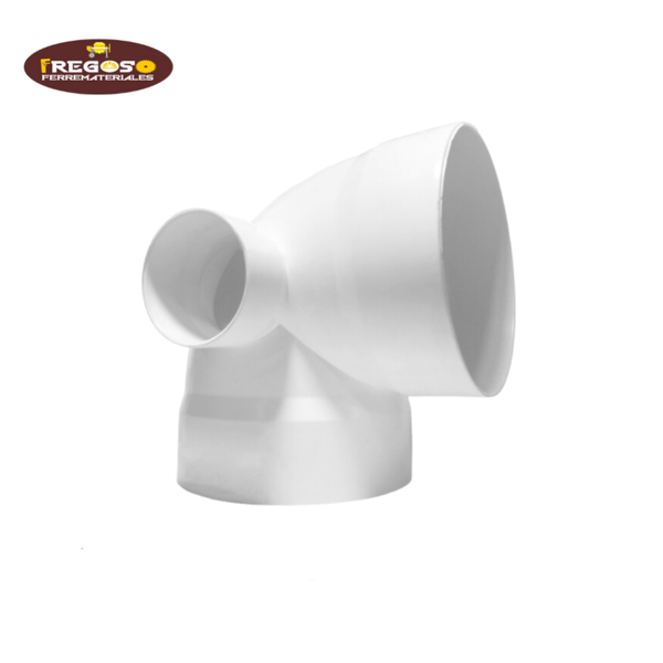 Codo 4" a 2" de salida lateral