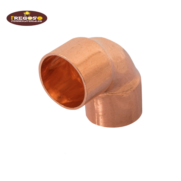 Codo cobre liso 90º