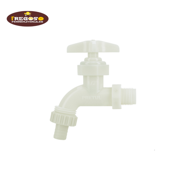 Llave plástica para manguera entrada 1/2"